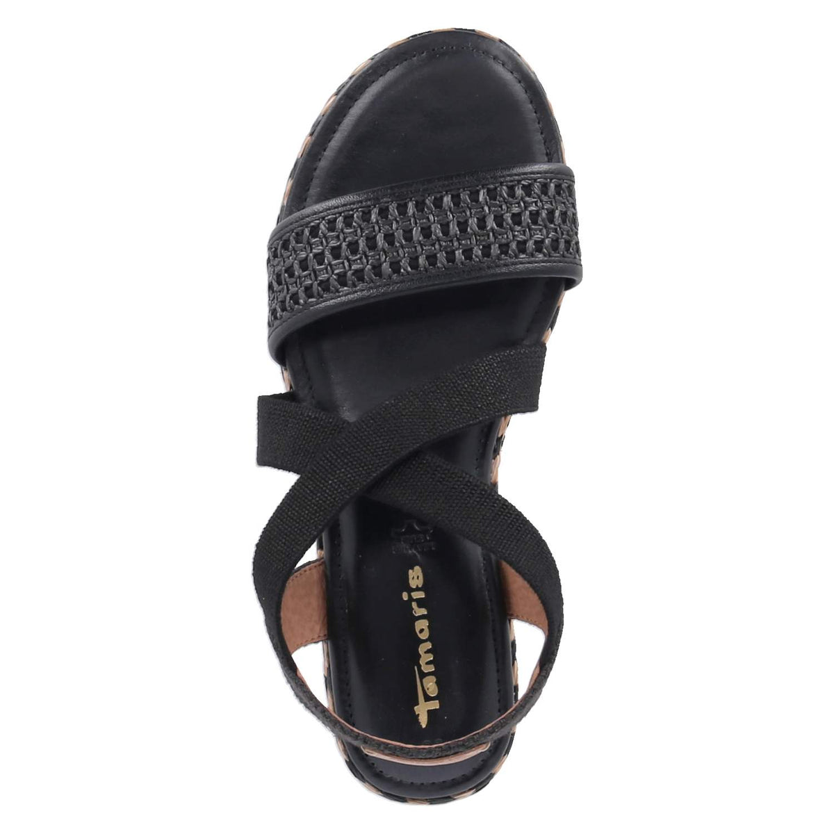 Espadrille-Sandalen Schwarz