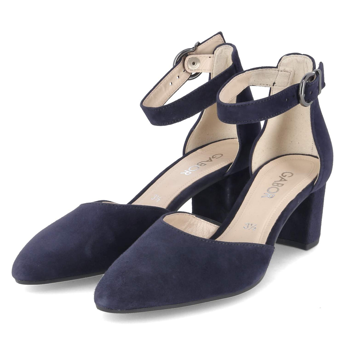 Riemchenpumps Blau