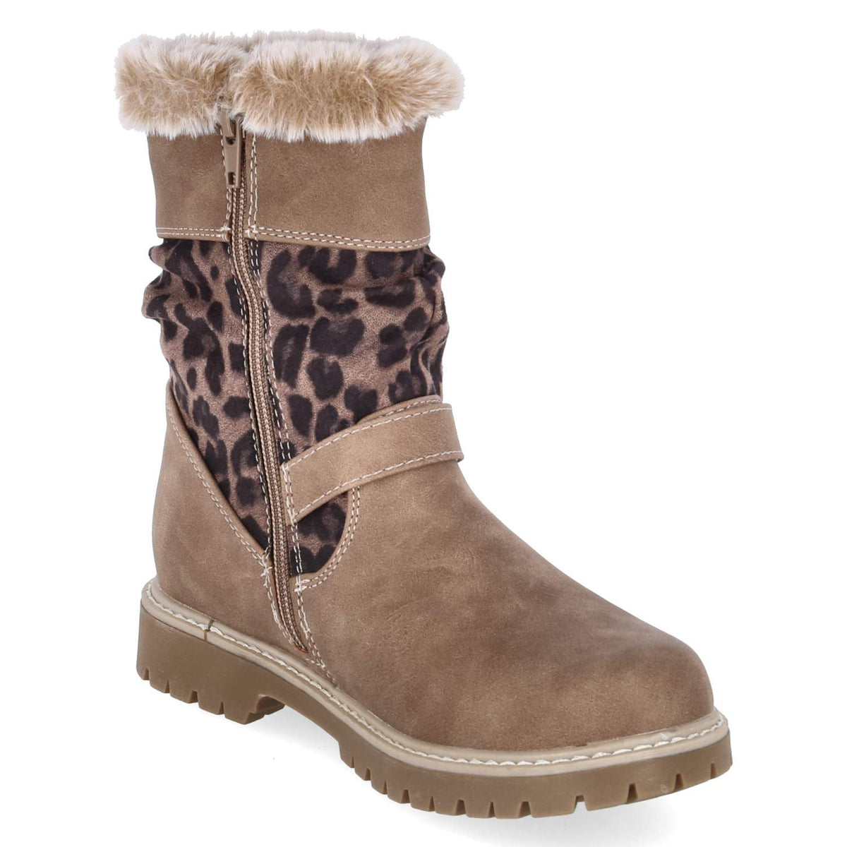 Winterstiefel Beige