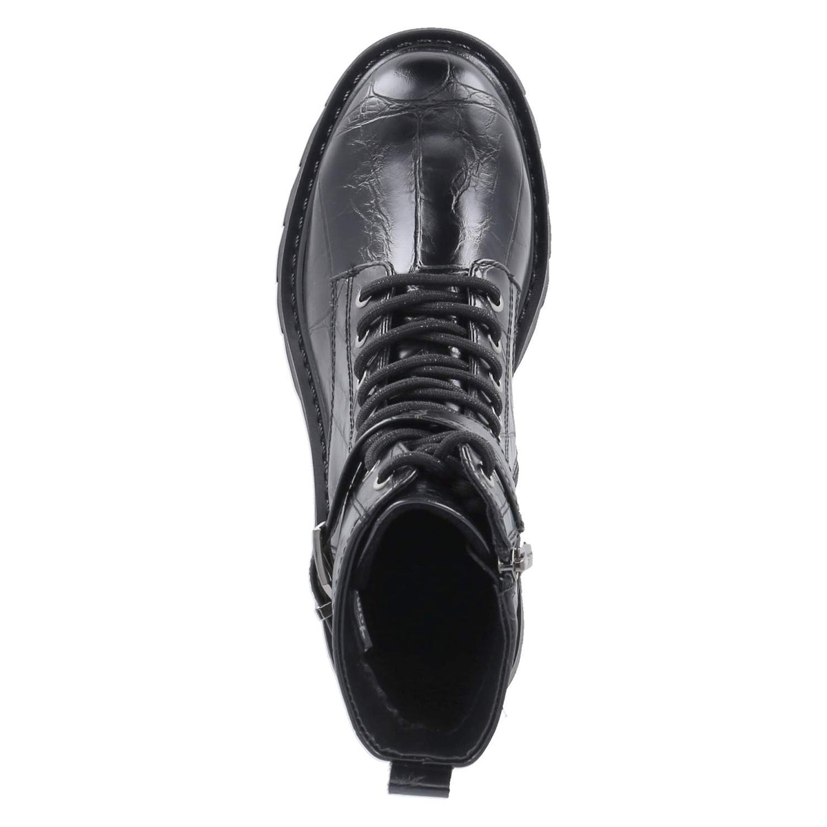 Schnürboots Schwarz