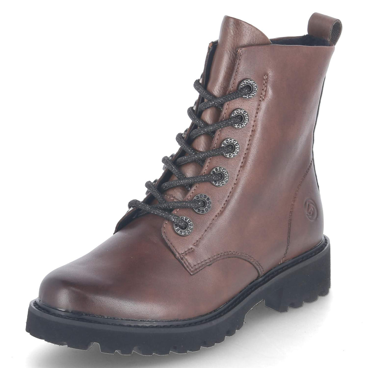 Schnürstiefeletten Braun