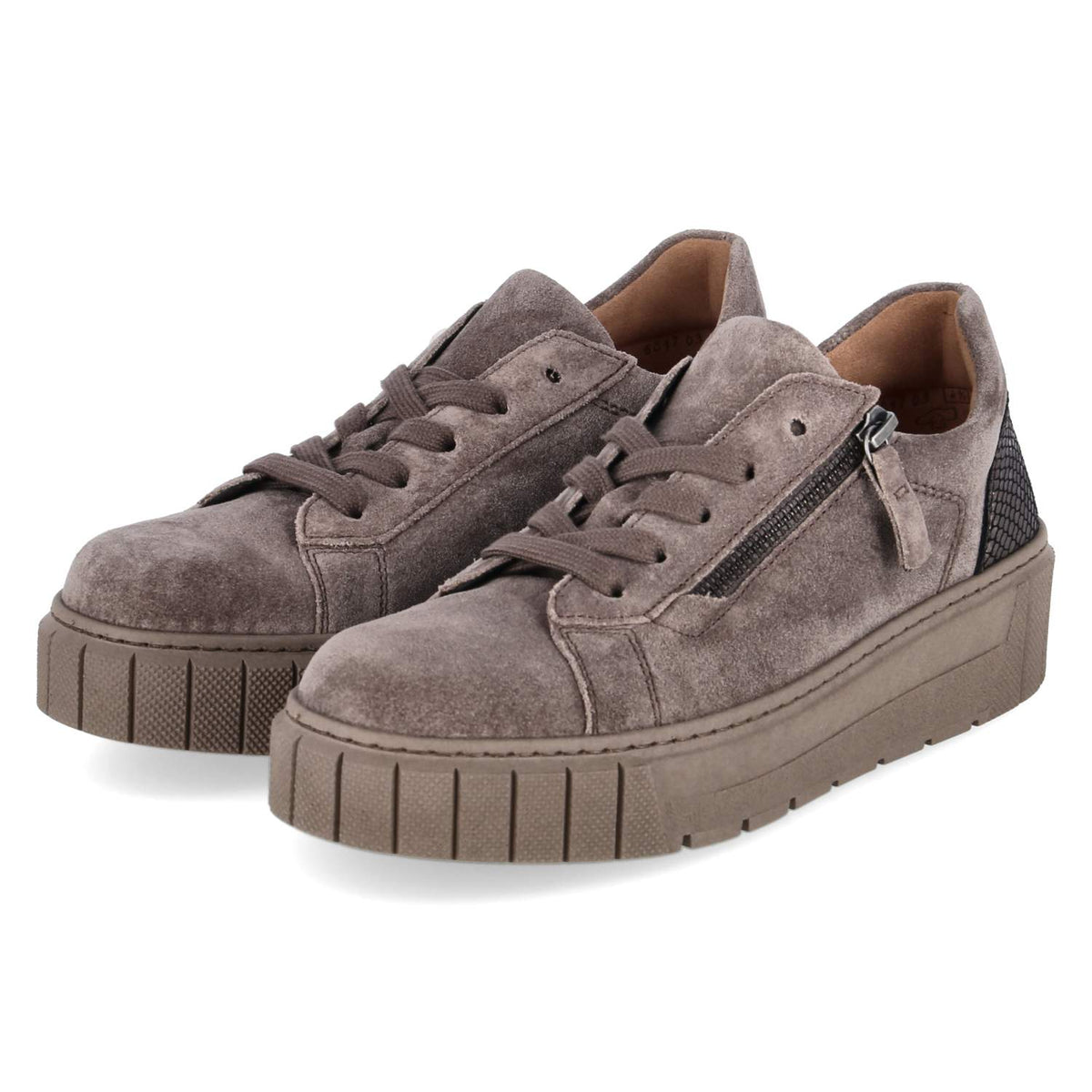 Plateau-Sneaker Taupe