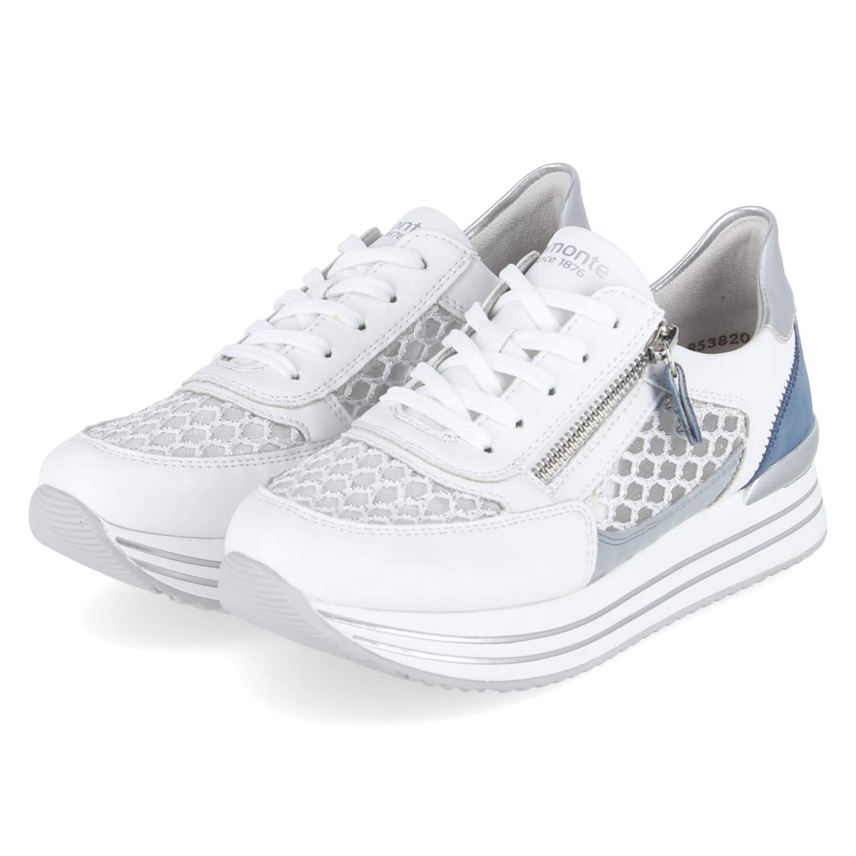 Plateau-Sneaker Weiß