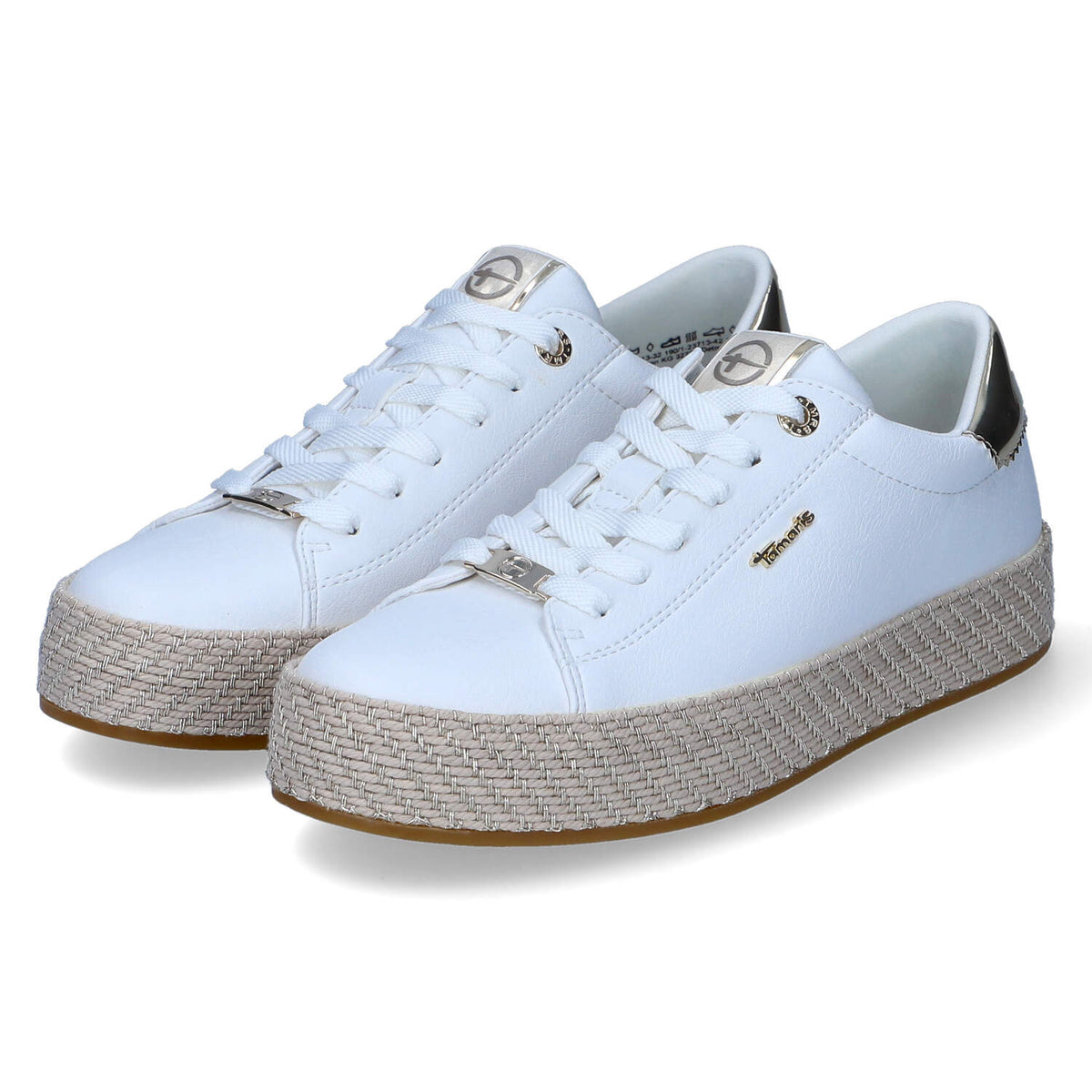 Espadrille-Sneaker Weiß