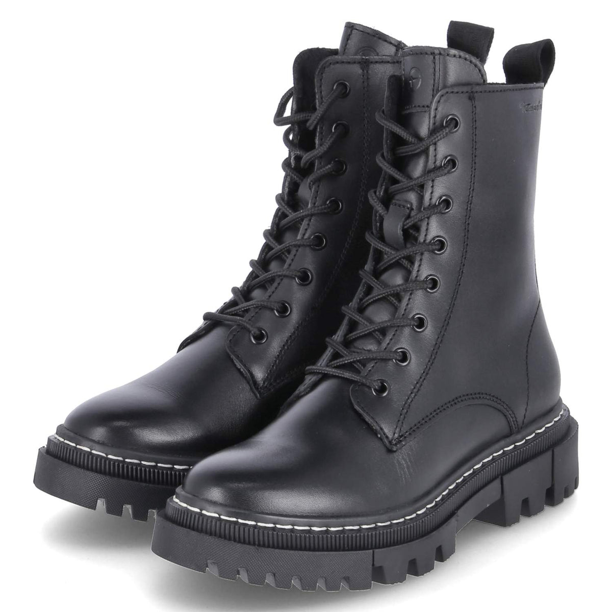 Schnürboots Schwarz
