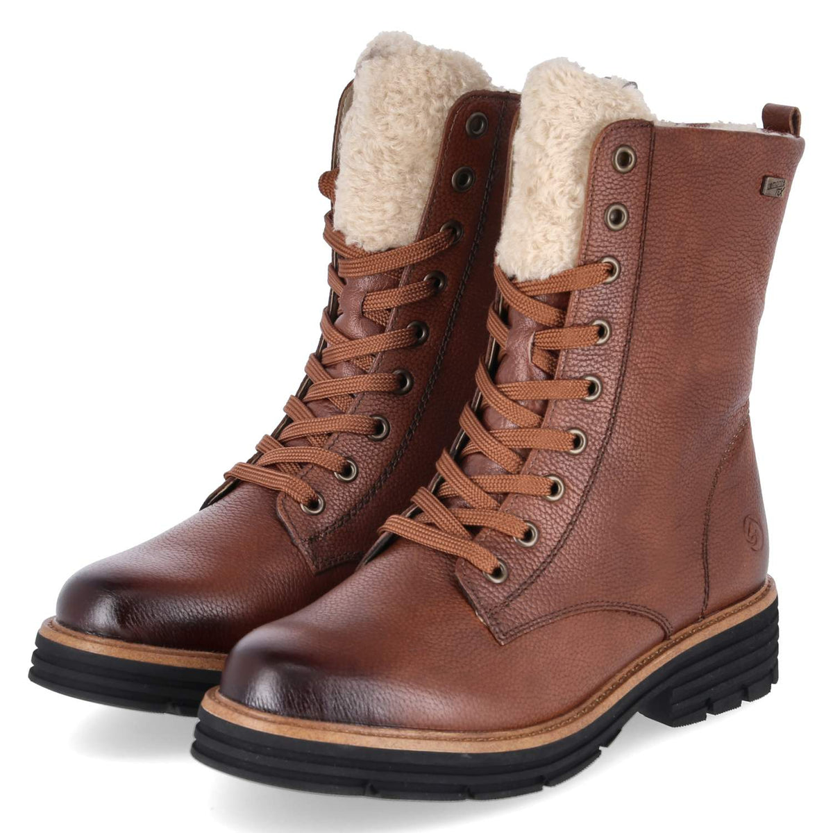 Schnürstiefeletten Braun