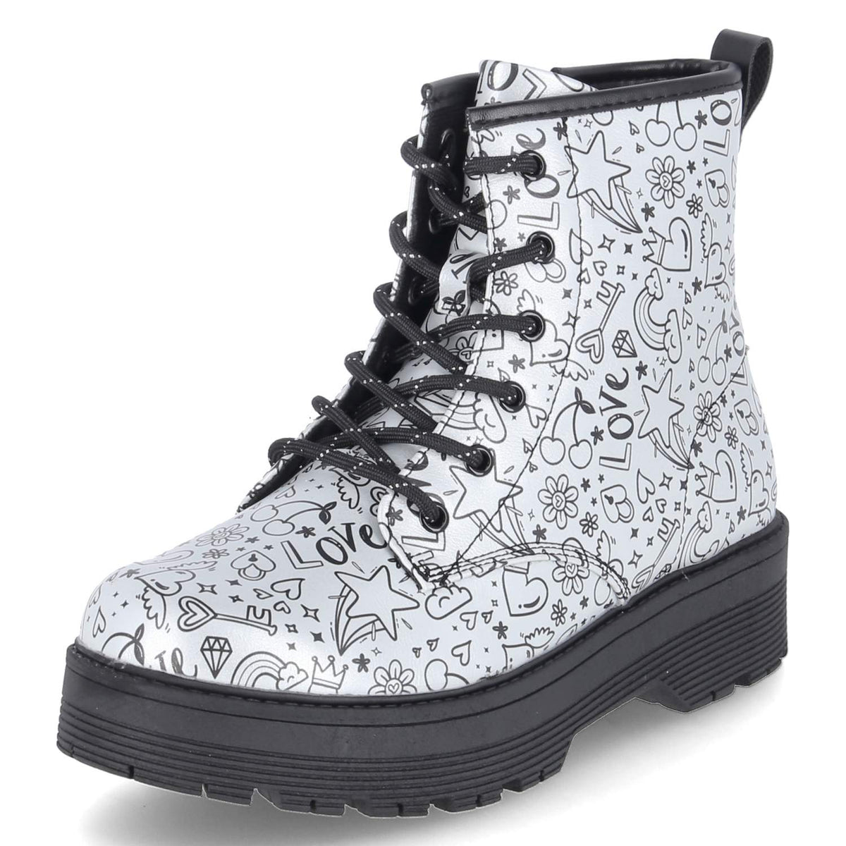 Boots GRAVLEN HI DOODLE DOWN Silber