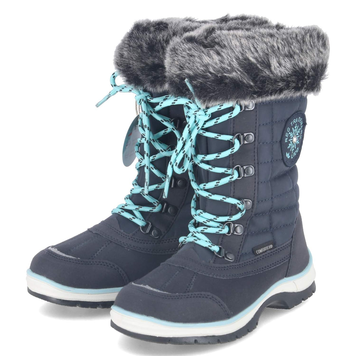 Snowboots Blau