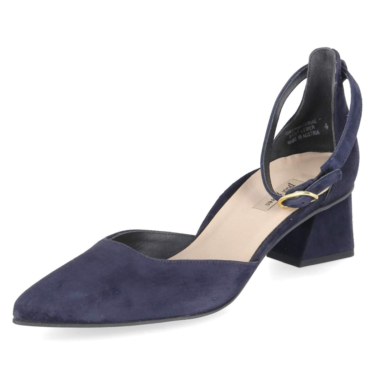 Riemchenpumps Blau