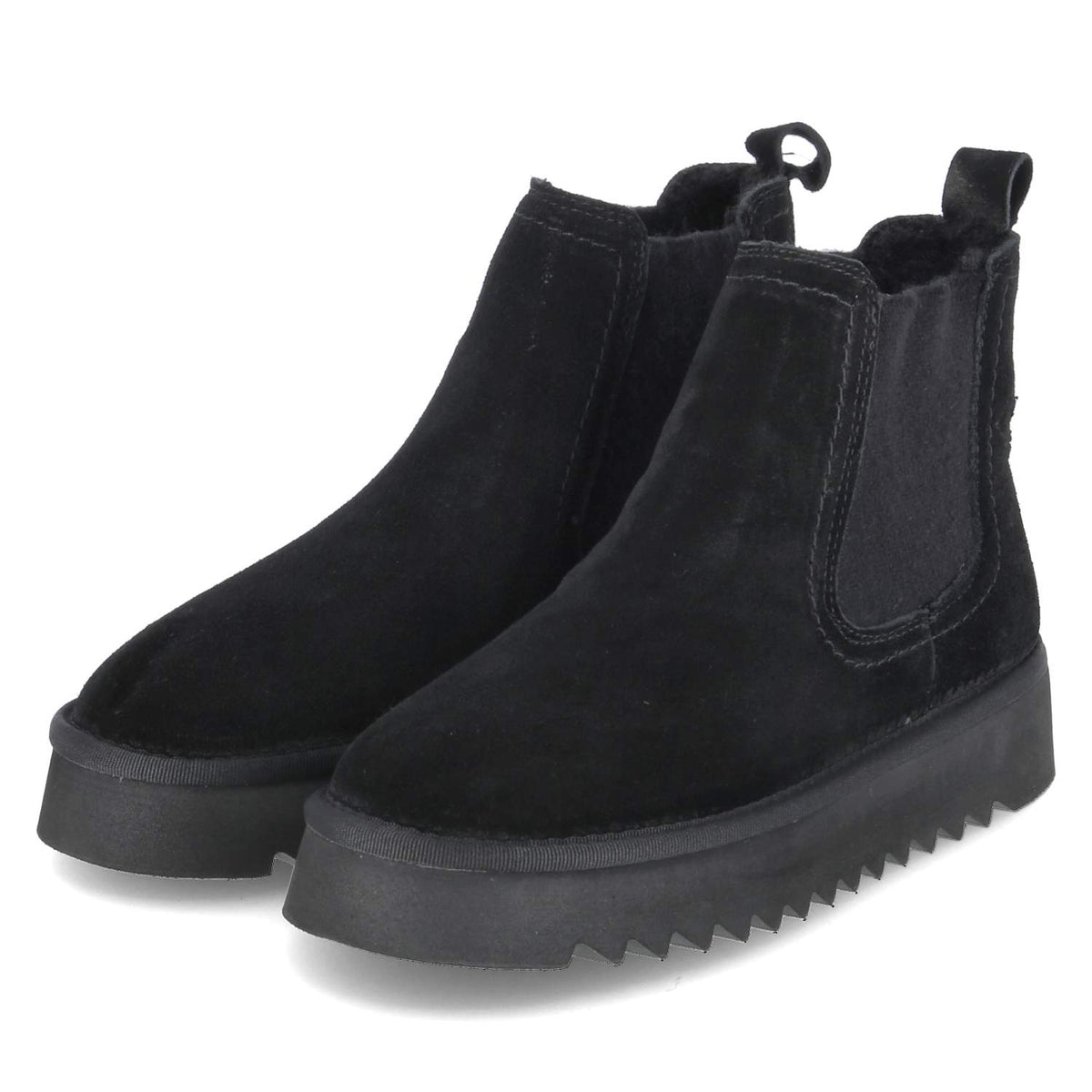 Winter-Chelsea Boots Schwarz