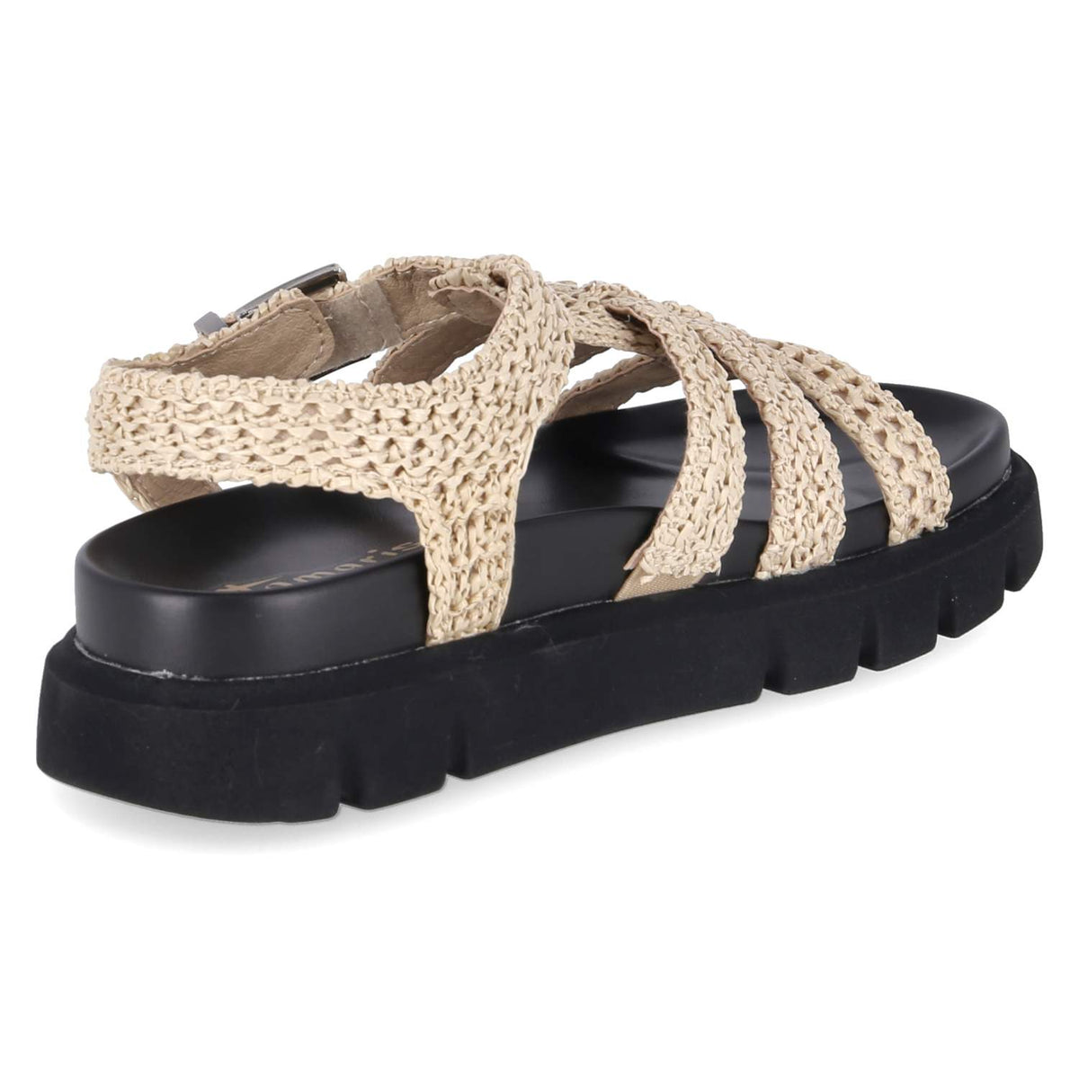 Plateau-Sandalen Beige