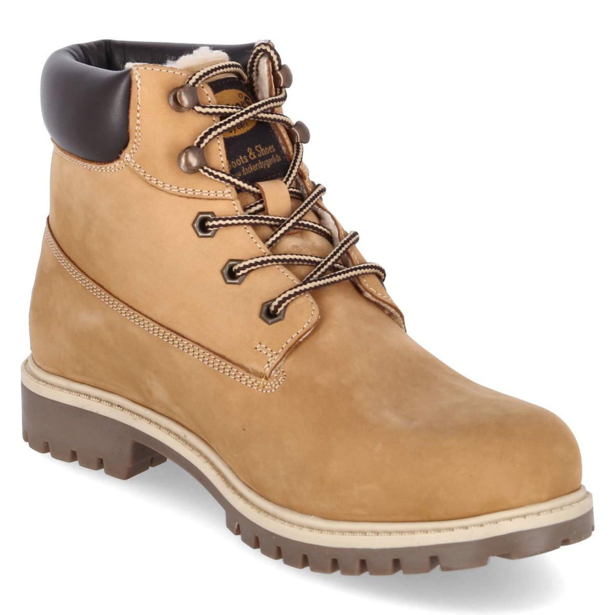 Schnürboots Beige