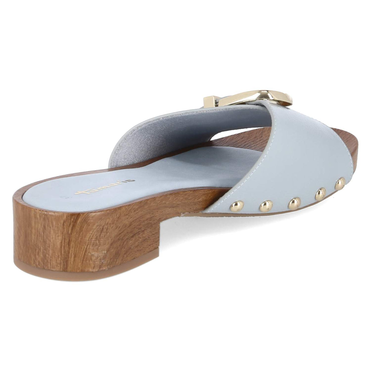 Open Toe Clogs Blau