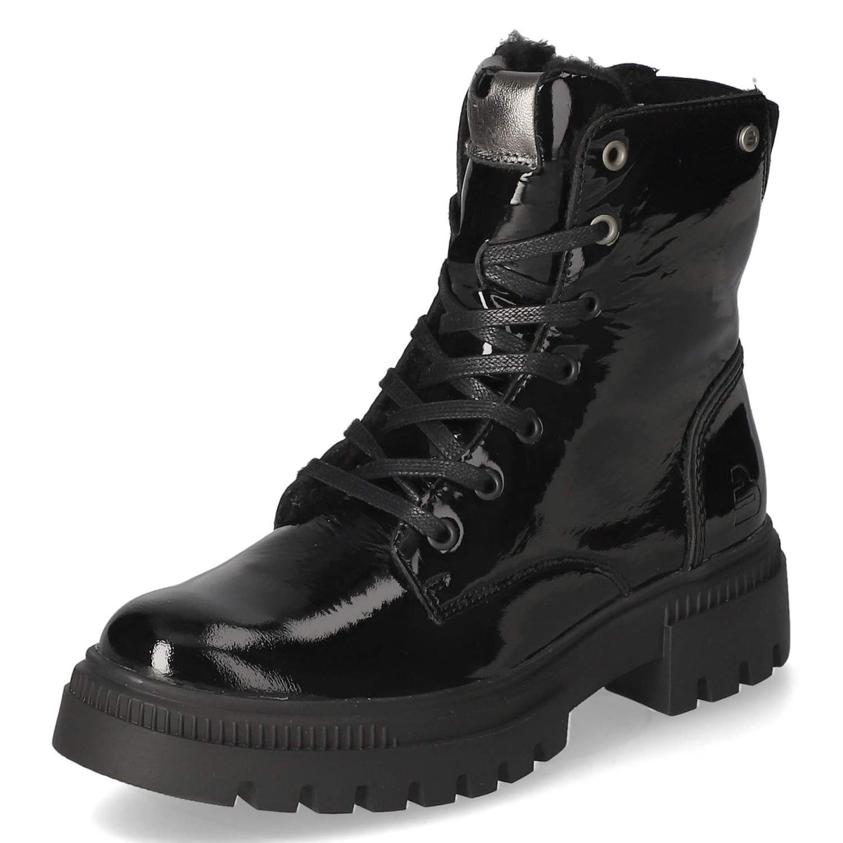 Schnürboots Schwarz