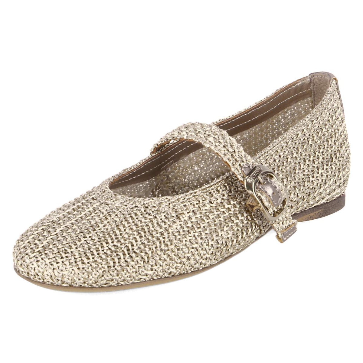 Spangenballerinas Gold