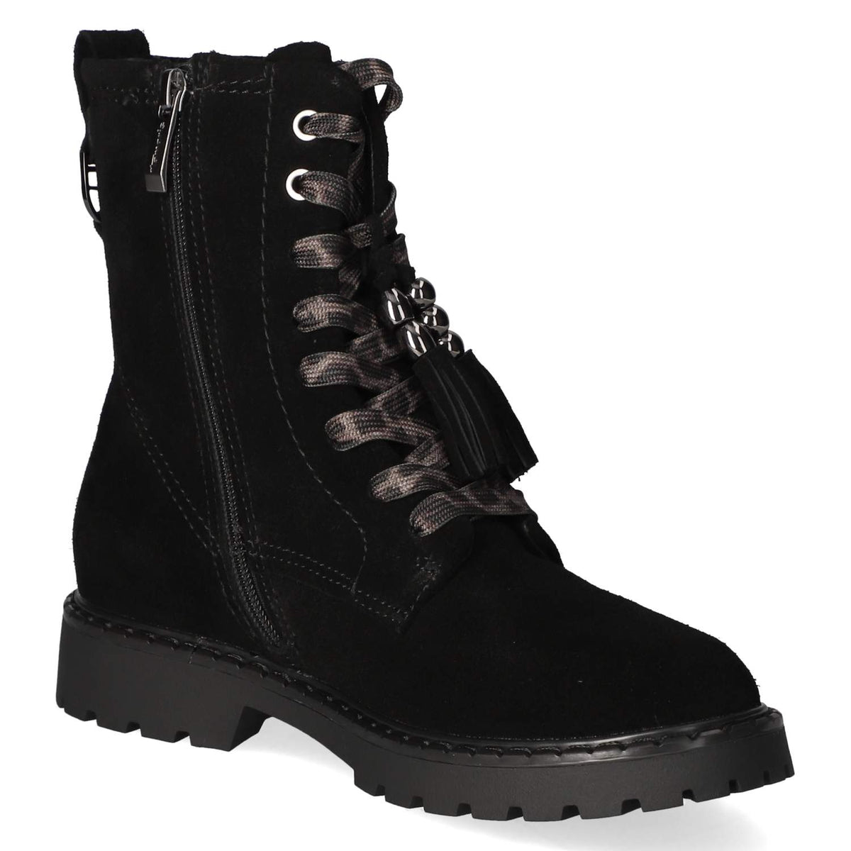 Schnürstiefeletten Schwarz