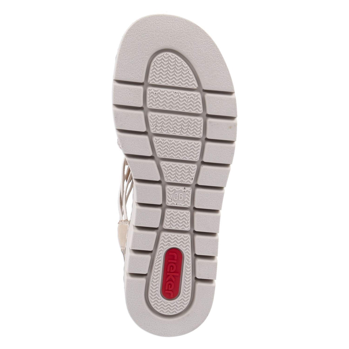 Plateau-Sandalen Beige