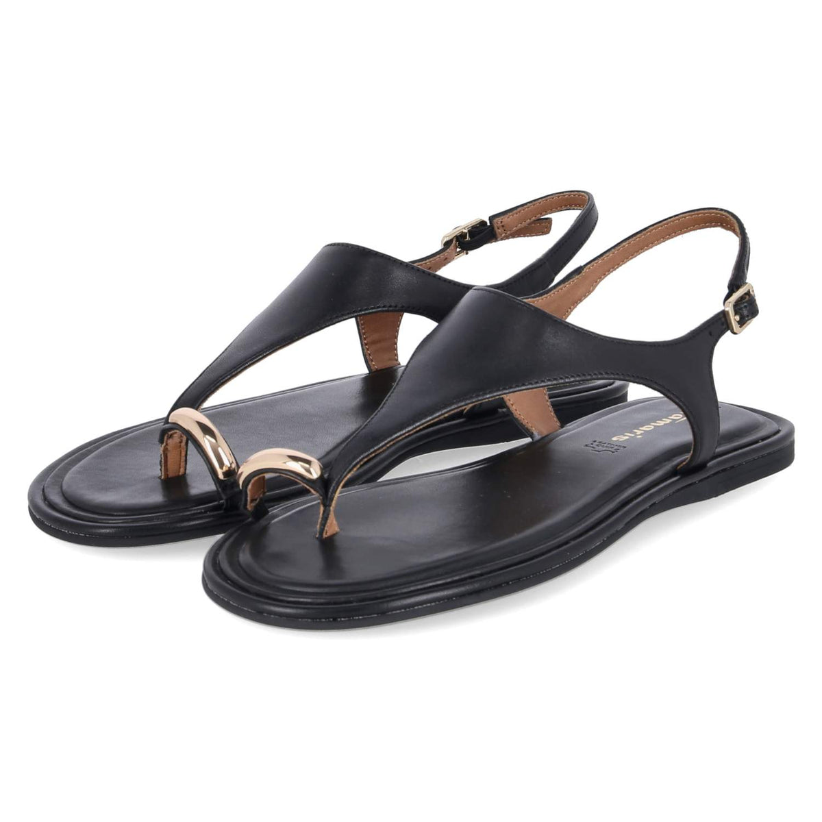 Zehentrenner-Sandalen Schwarz