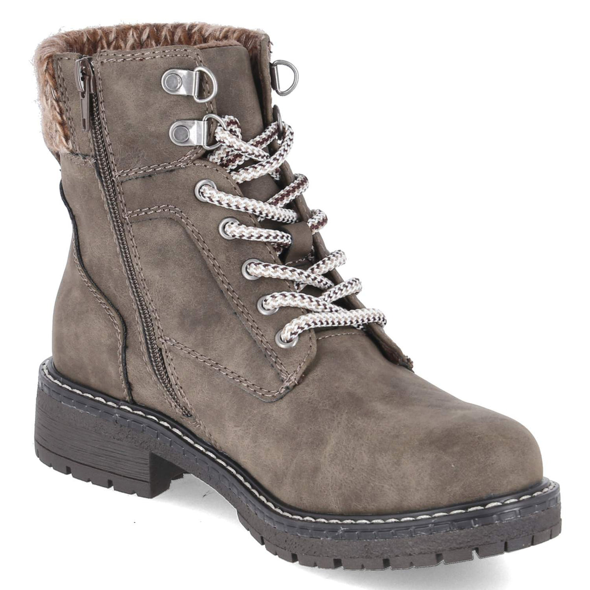 Schnürboots Taupe
