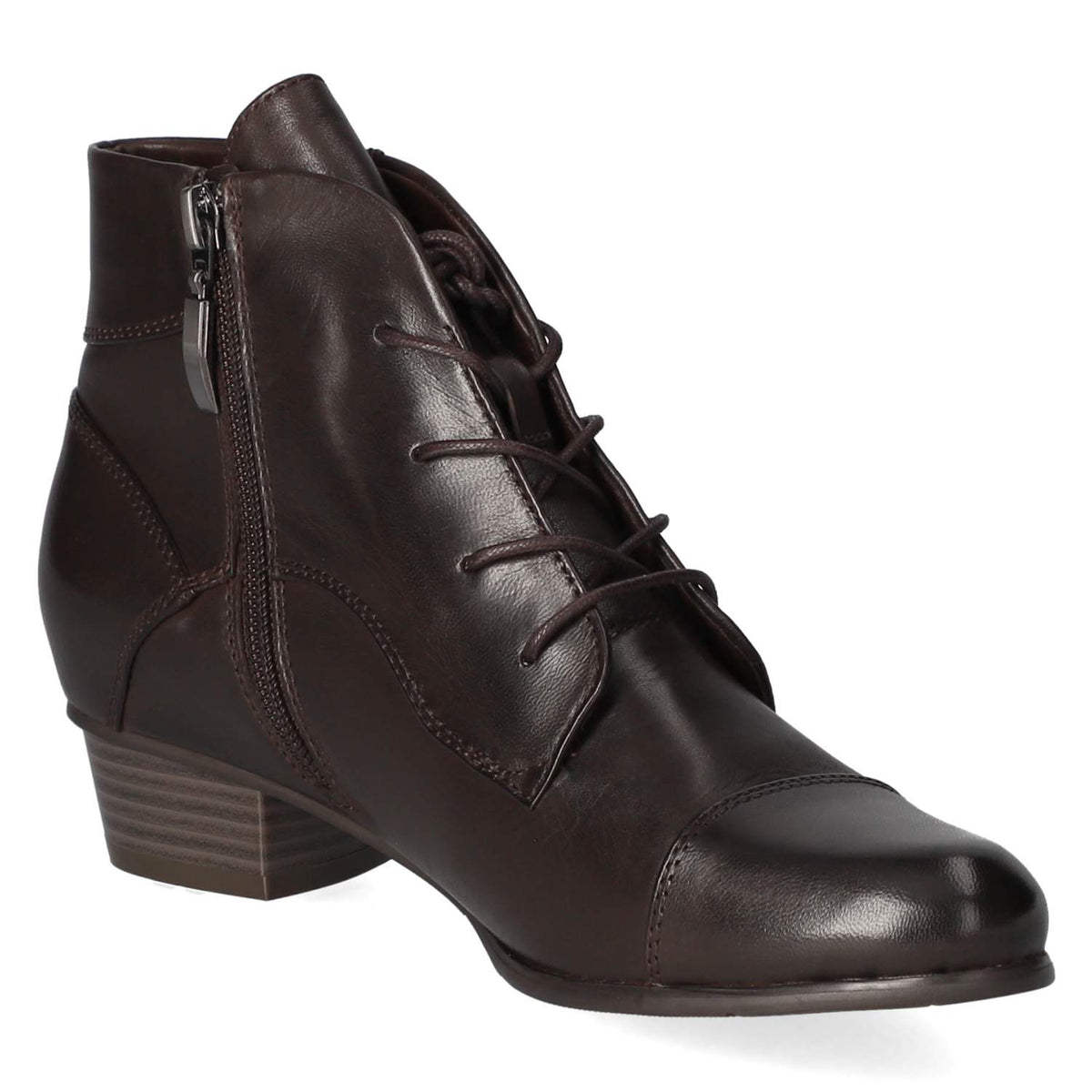 Schnürstiefeletten Braun