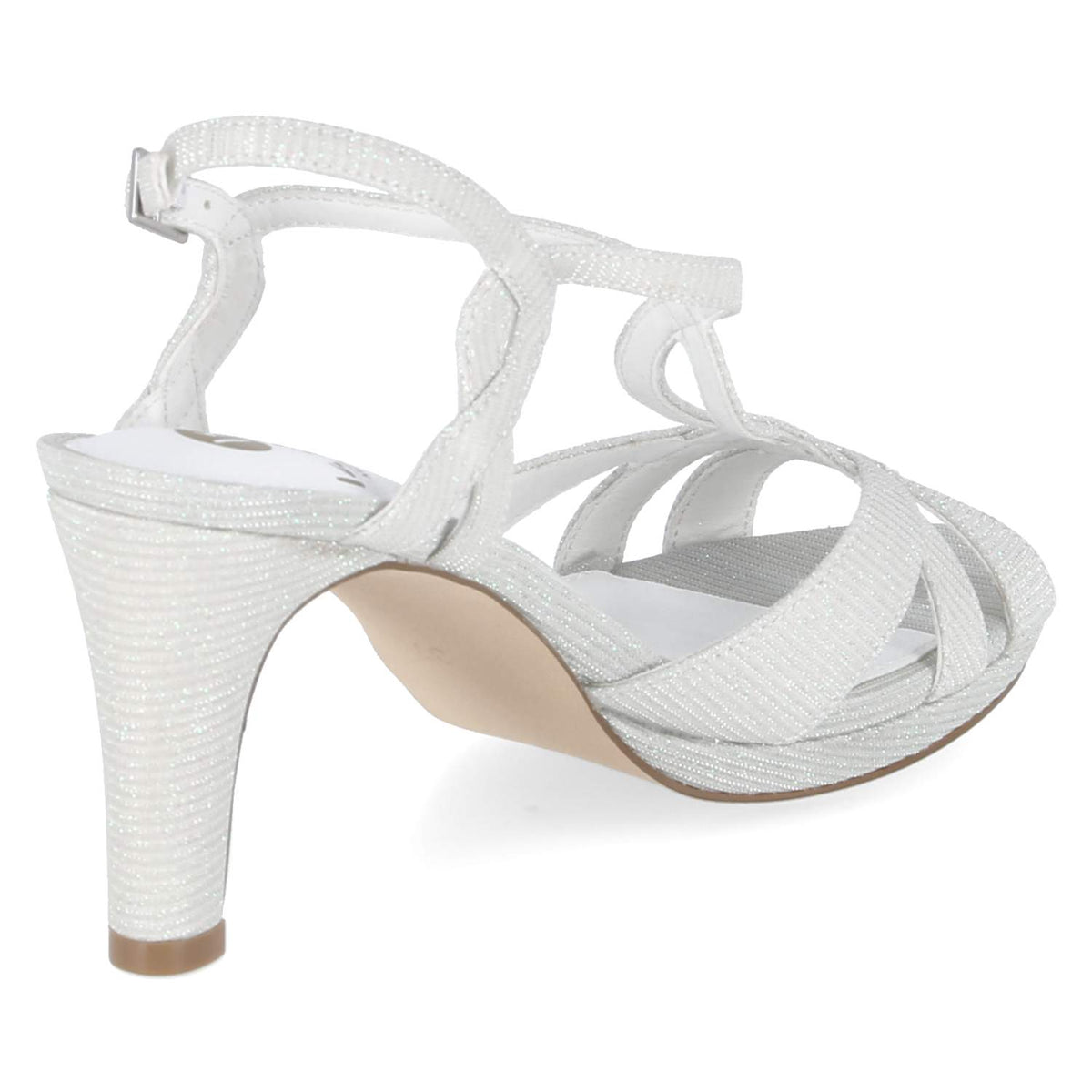 Glam-Sandaletten Weiß