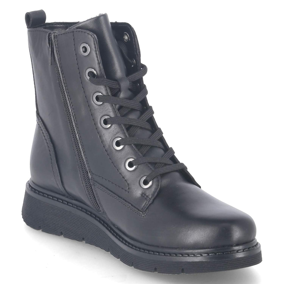 Schnürboots Schwarz