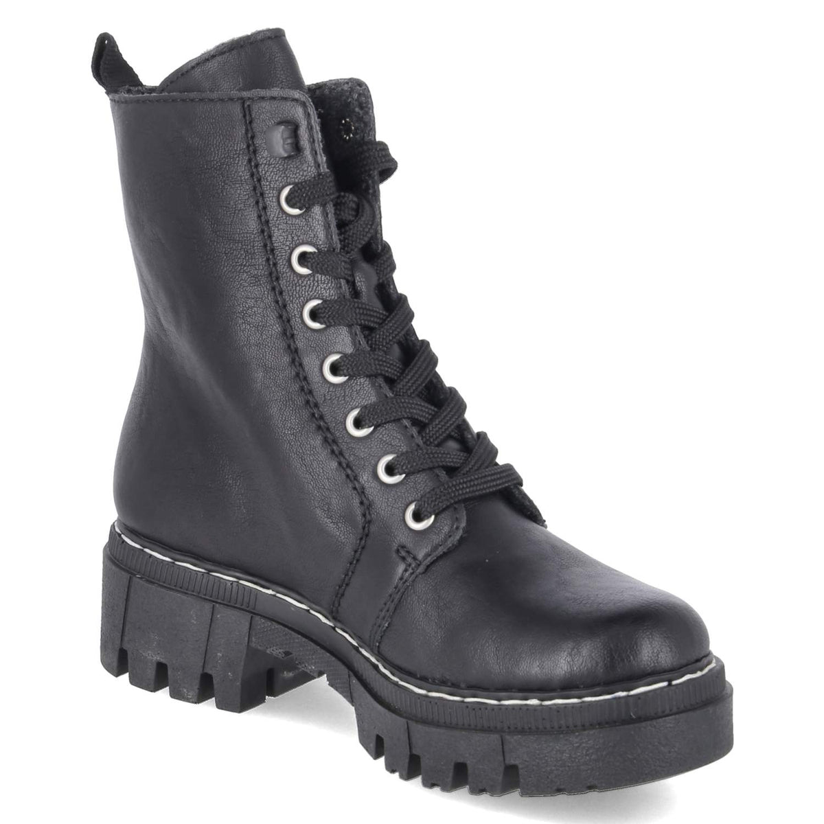 Schnürboots Schwarz