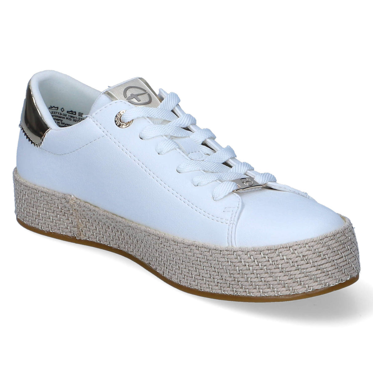 Espadrille-Sneaker Weiß