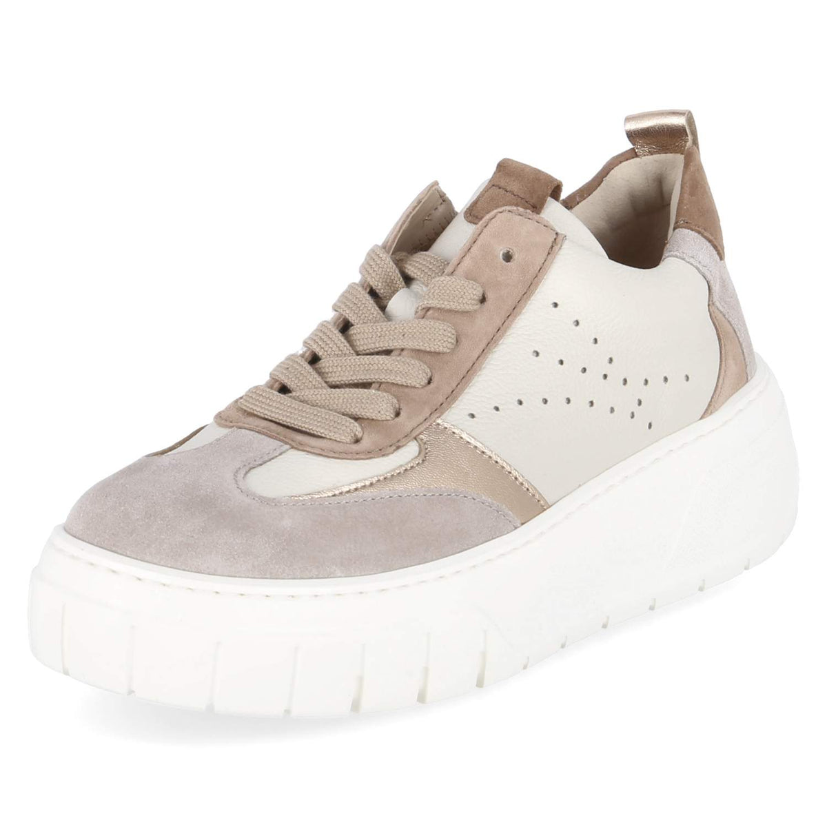 Plateau-Sneaker Beige