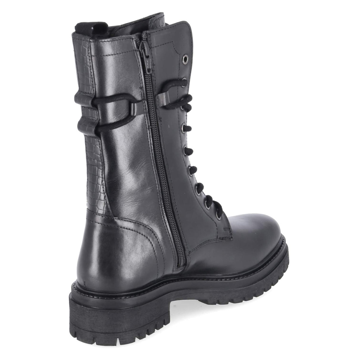 Schnürstiefel Schwarz