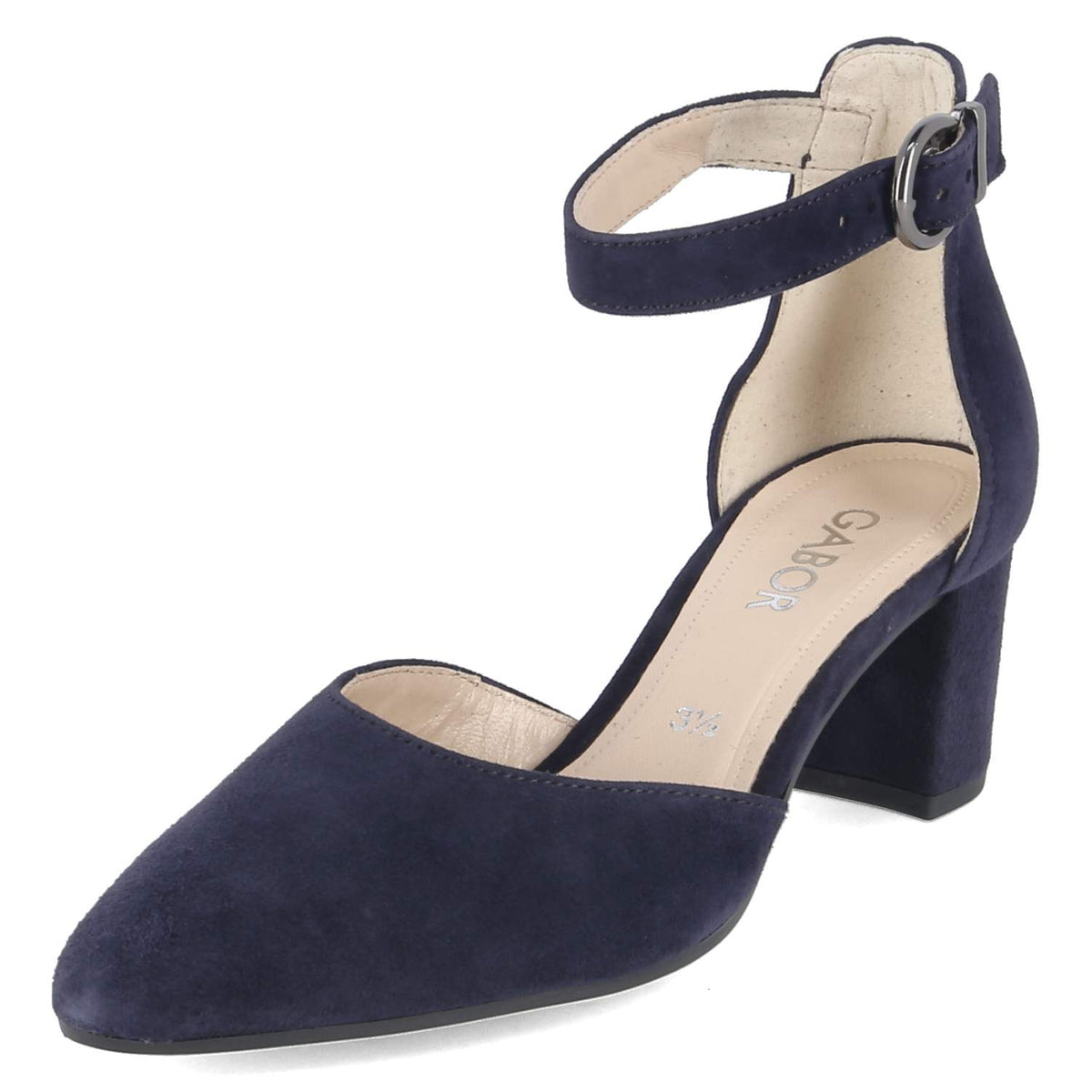 Riemchenpumps Blau
