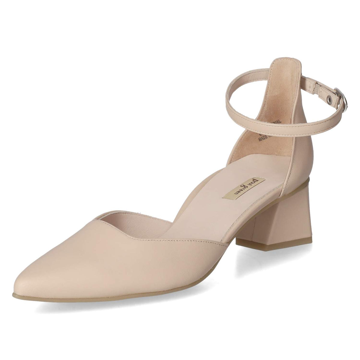 Riemchenpumps Beige