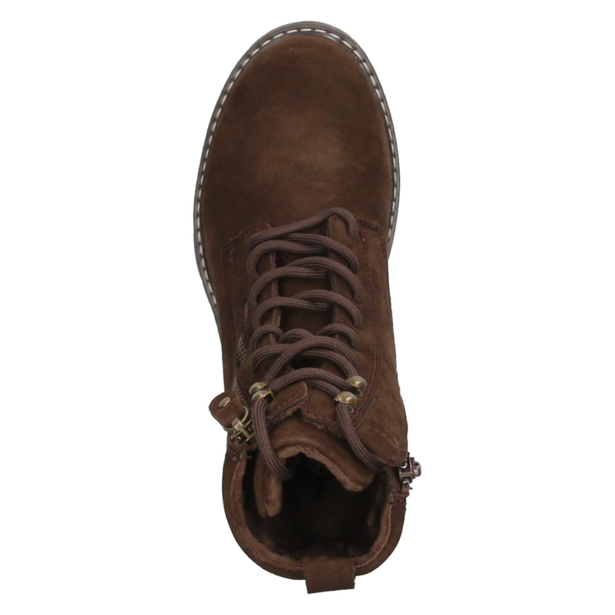 Schnürstiefeletten Braun