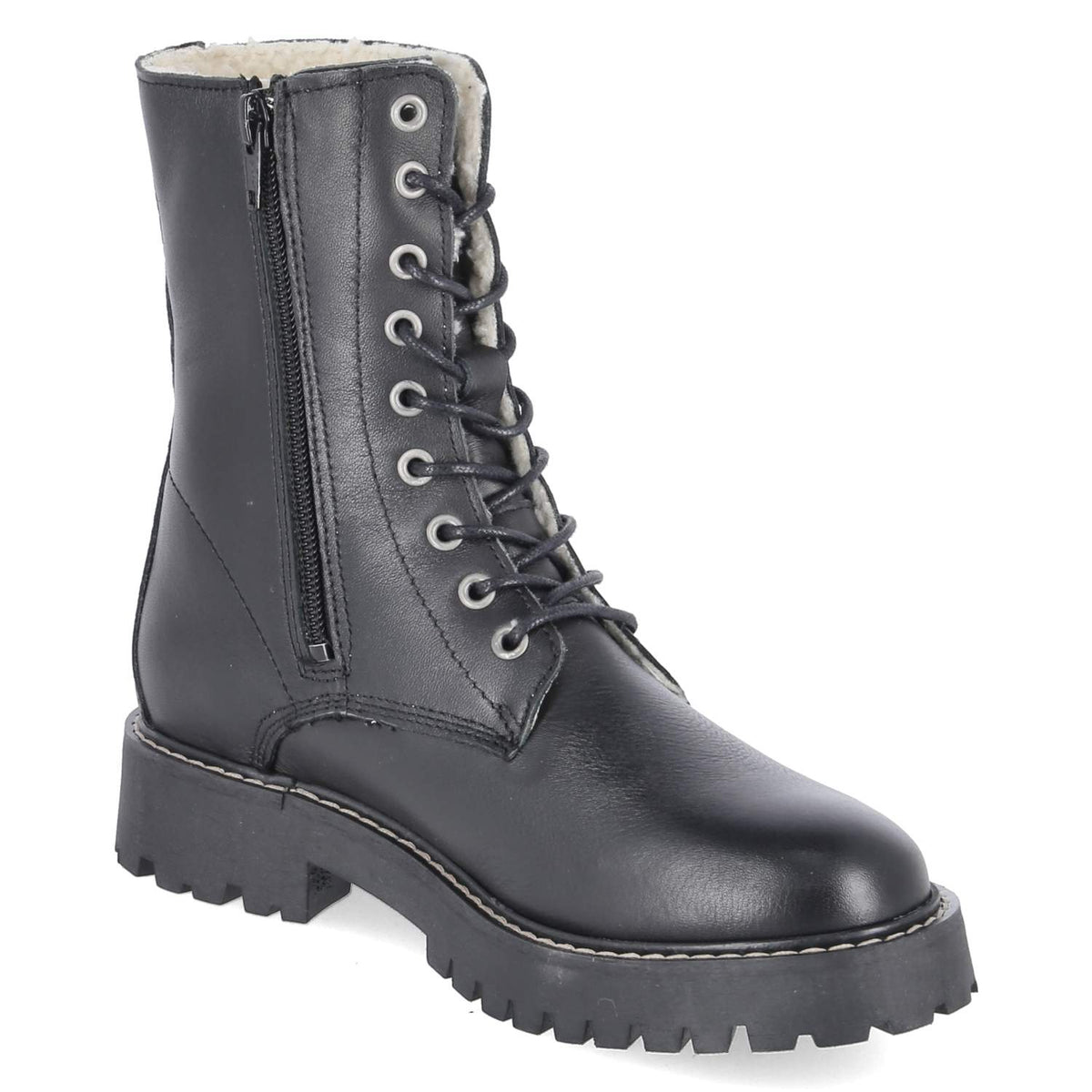Schnürboots Schwarz