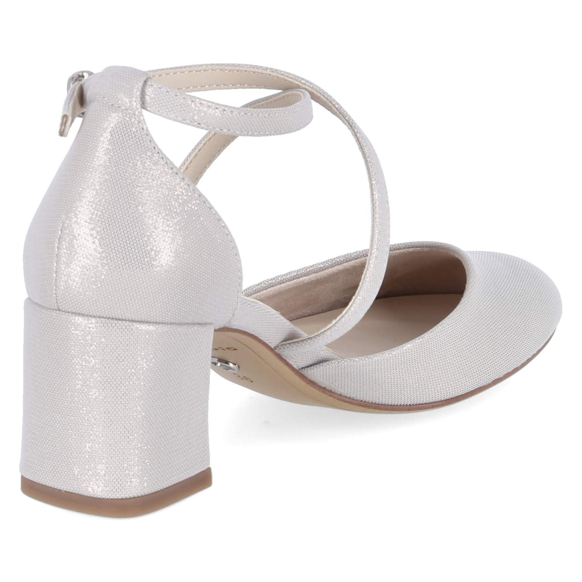Riemchenpumps Silber