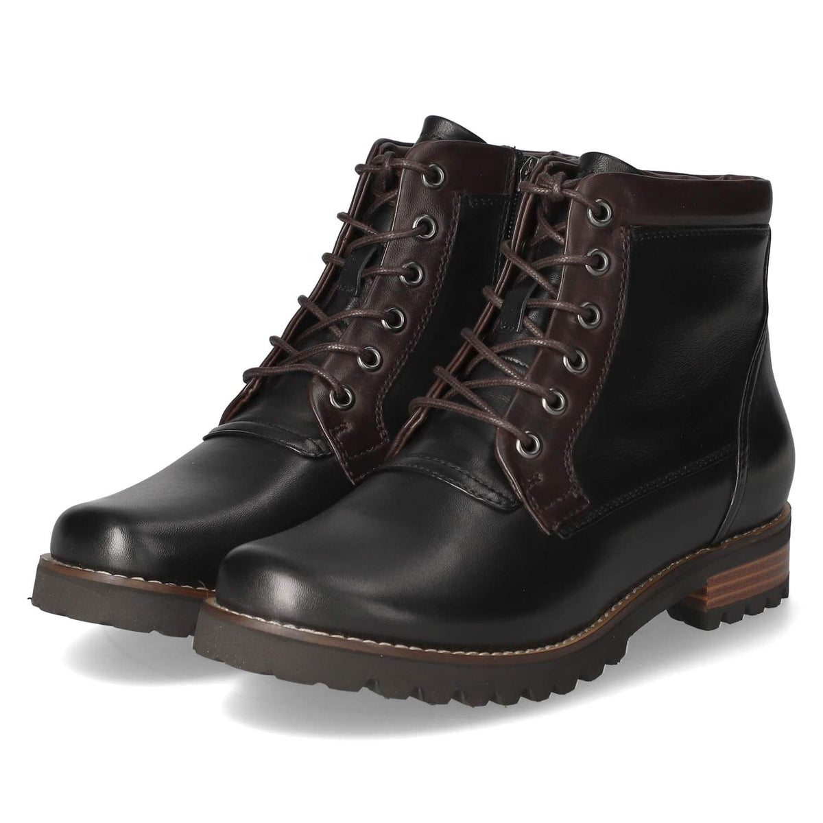 Schnürstiefeletten Schwarz