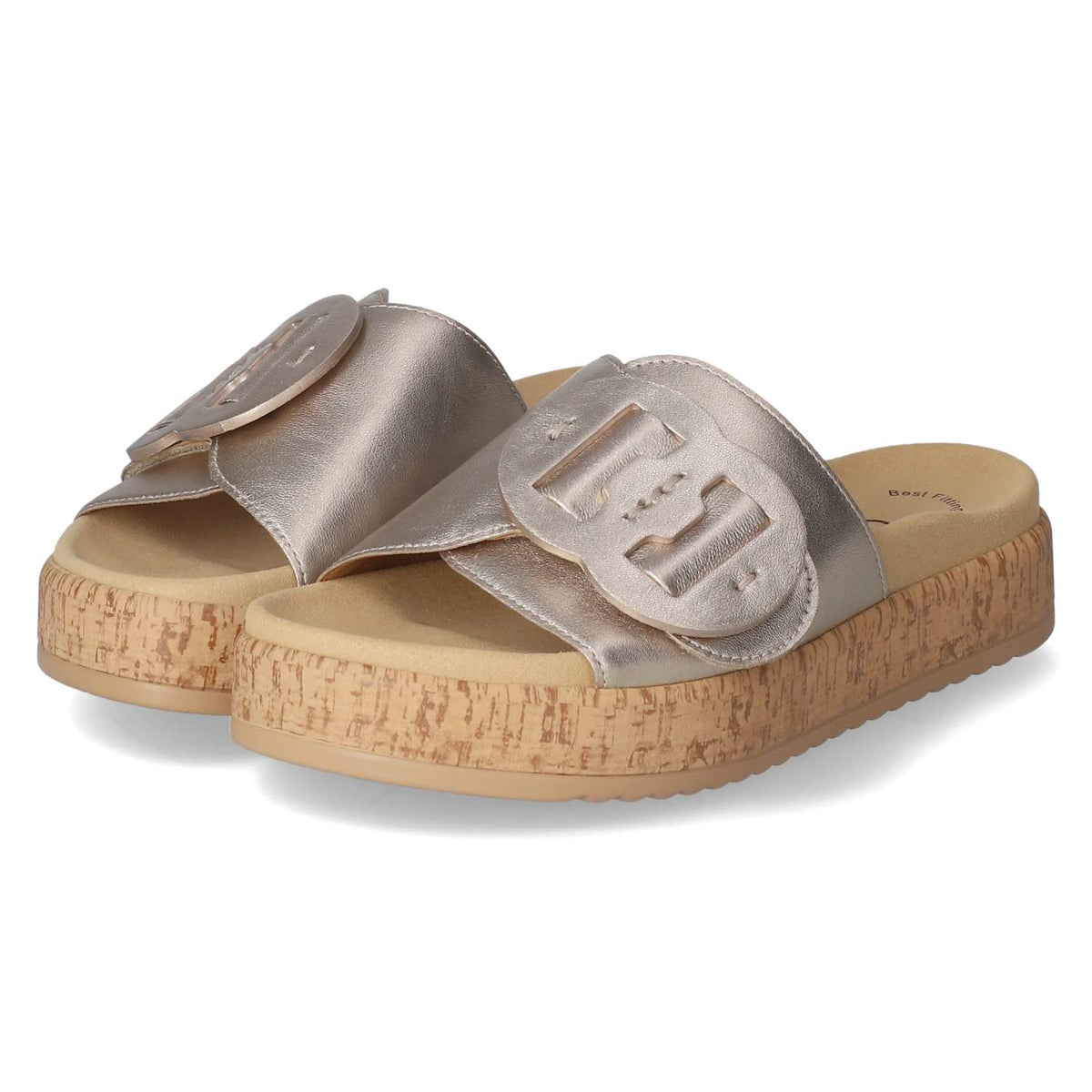 Pantoletten Gold