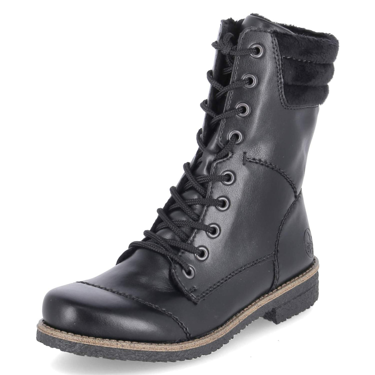Schnürstiefeletten Schwarz