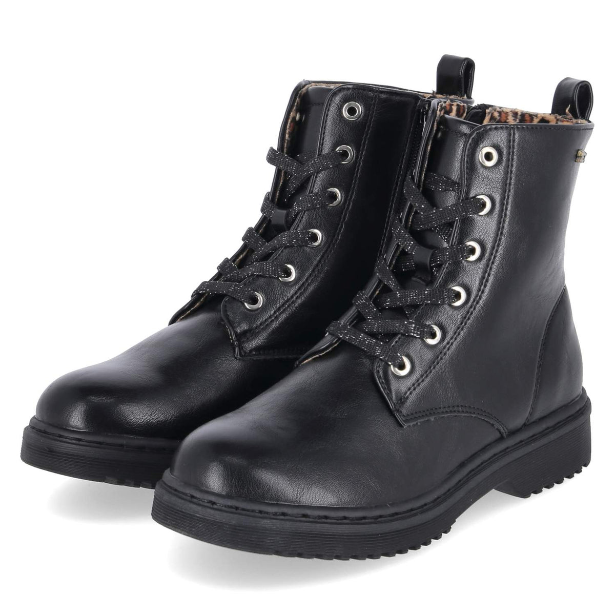 Schnürboots Schwarz