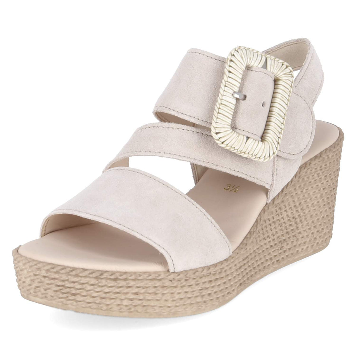 Espadrille-Sandaletten Beige