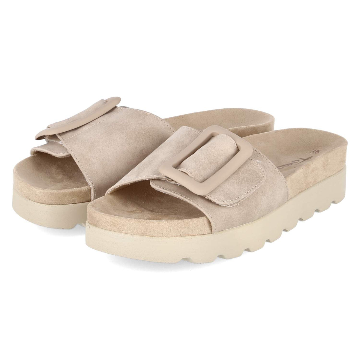 Pantoletten Beige