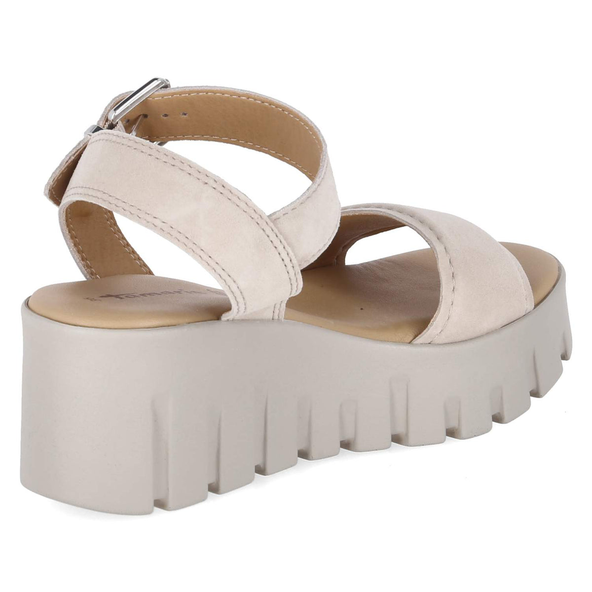 Plateausandalen Taupe
