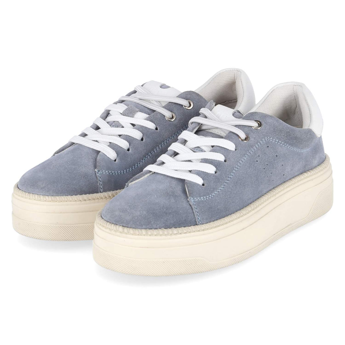 Plateau-Sneaker Blau