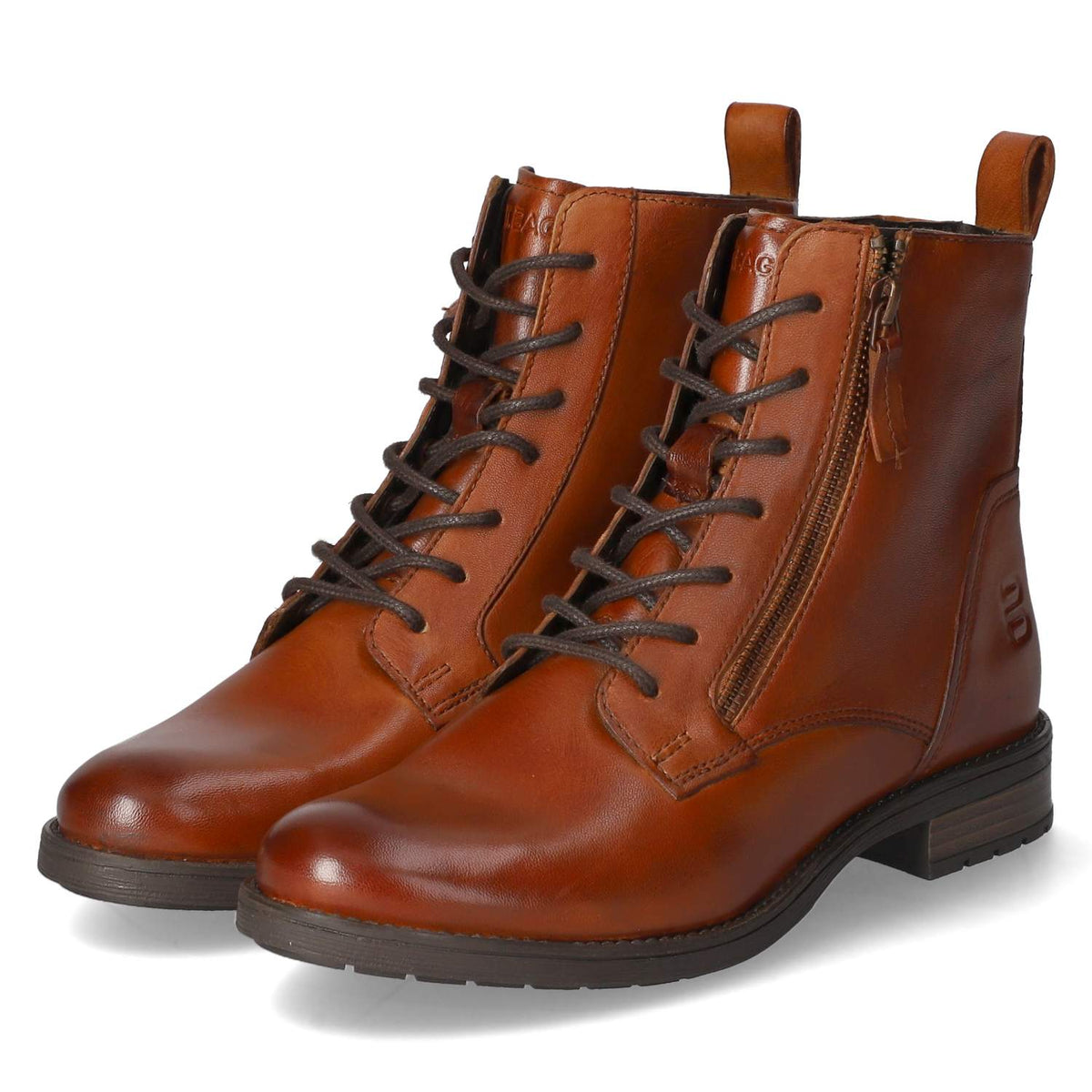 Schnürstiefeletten Braun