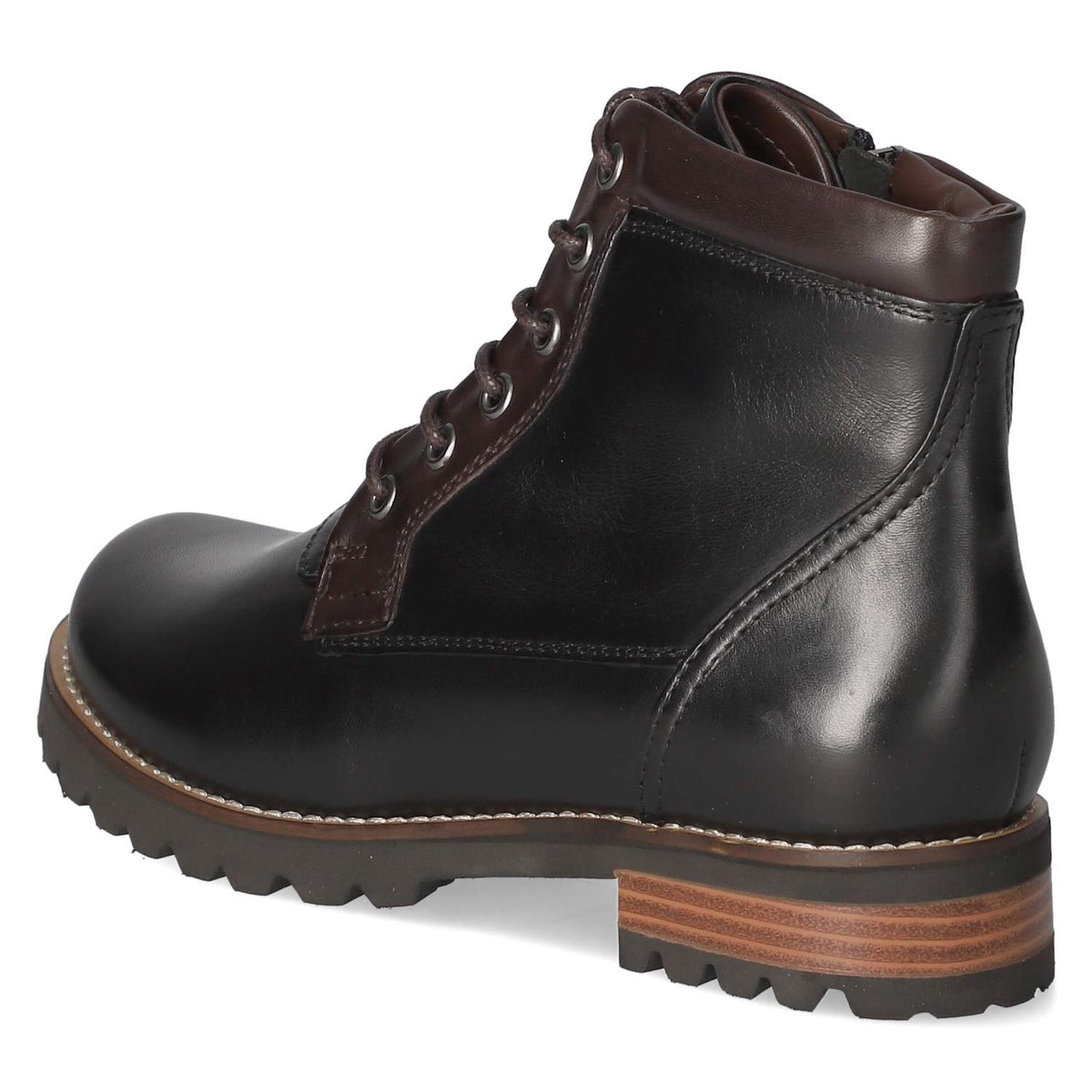Schnürstiefeletten Schwarz