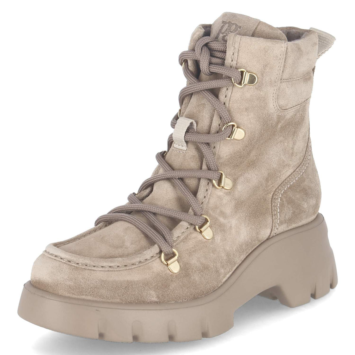 Schnürboots Beige