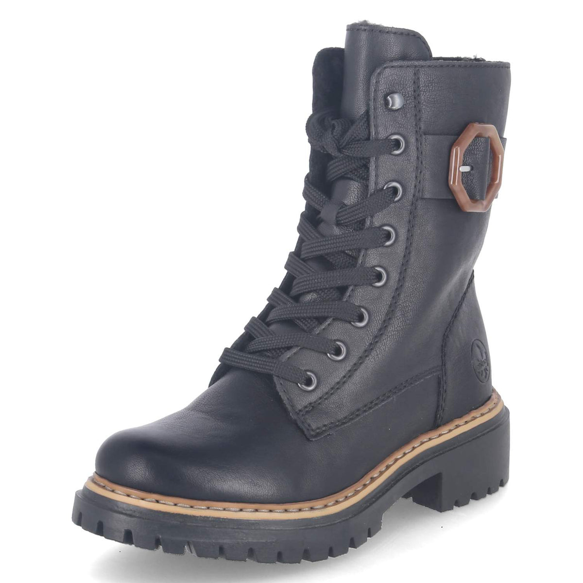 Schnürboots Schwarz