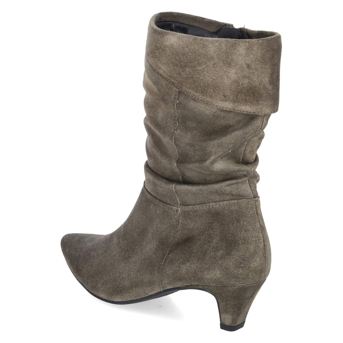 Slouchy Boots Grün
