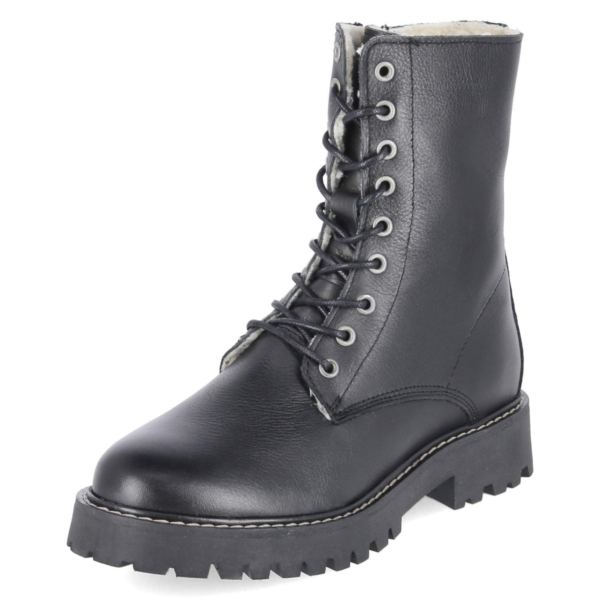 Schnürboots Schwarz