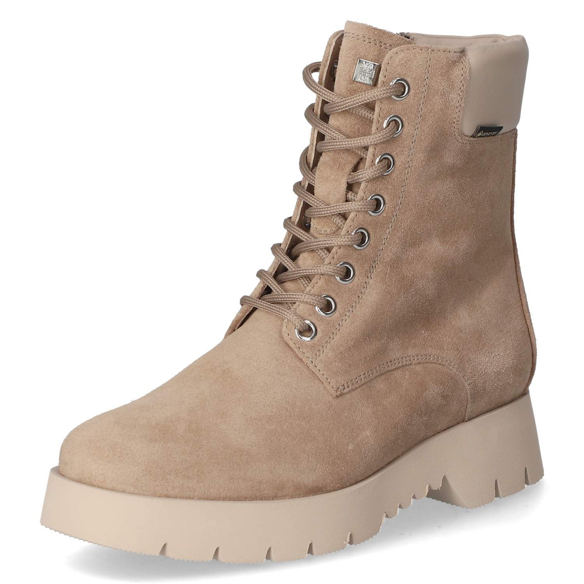 Winterschnürstiefeletten Beige